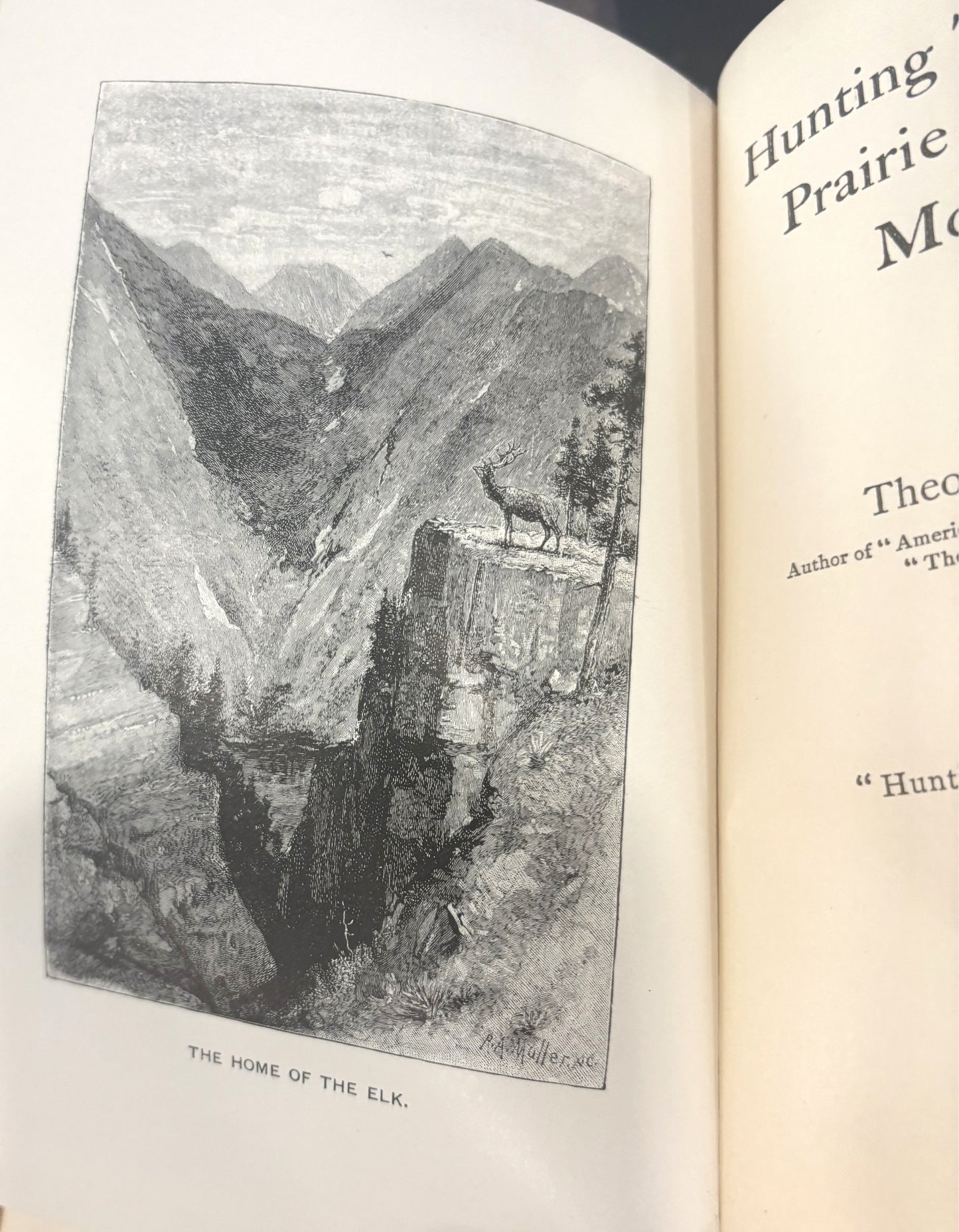 BOOKS - "Hunting Trips on the Prairie"  by Theodore Roosevelt