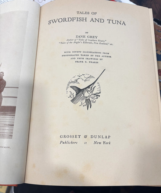 BOOKS - Tales of Swordfish and Tuna - Zane Grey - 1927