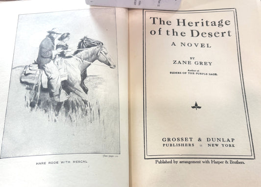 BOOKS - The Heritage of the Desert - Zane Grey - 1910