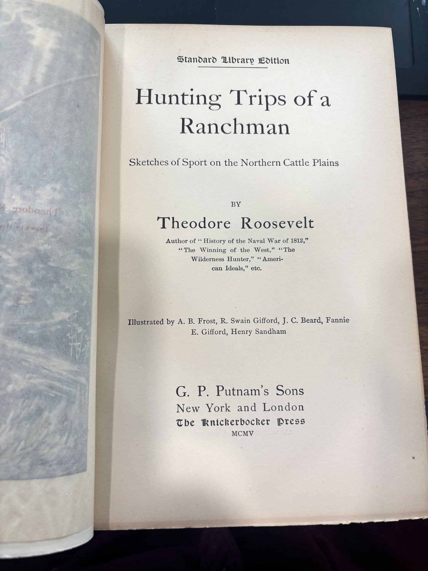 BOOKS - Hunting Trips of a Ranchman - 1885 First Edition