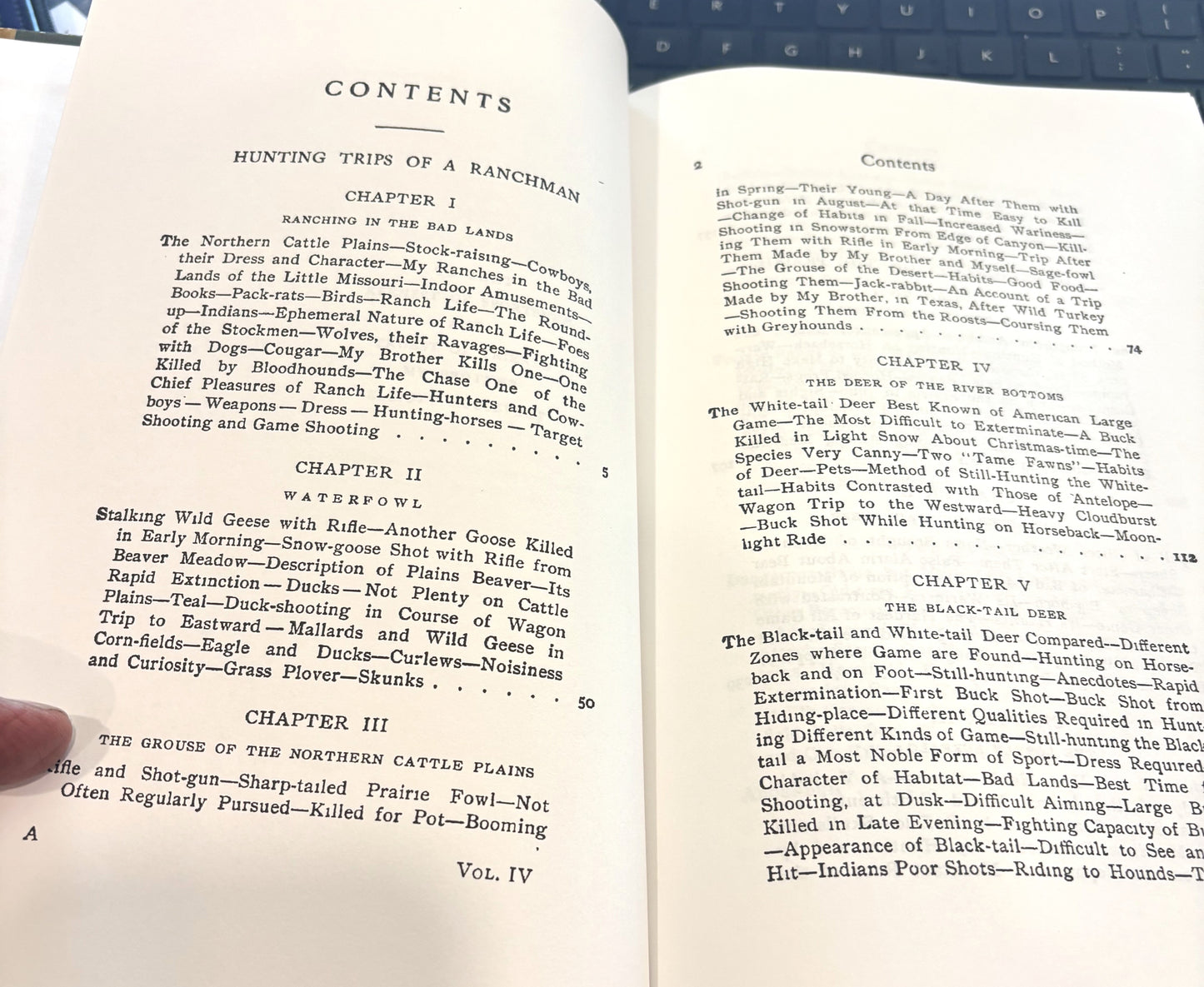 BOOKS - Hunting Trips of a Ranchman  - hardboard covers