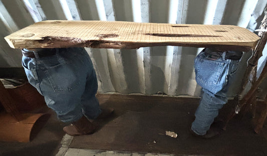 Cedar/Denim/Western Boots and Belt couch table