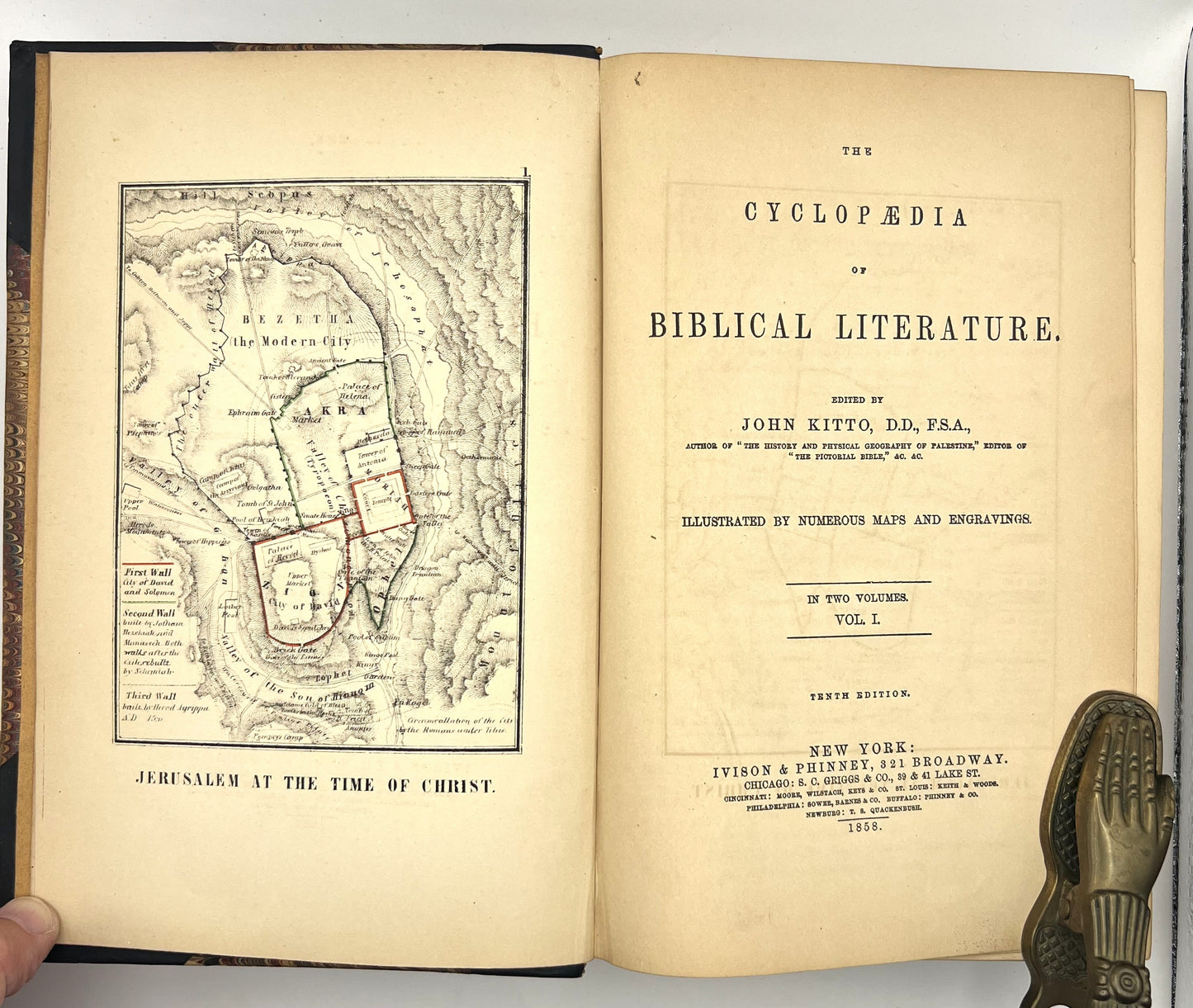 BOOKS - 2 Vol - THE CYCLOPÆDIA OF BIBLICAL LITERATURE - 1858