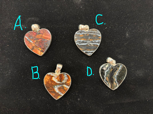 Ivory Jacks - Mammoth Tooth Heart Pendant