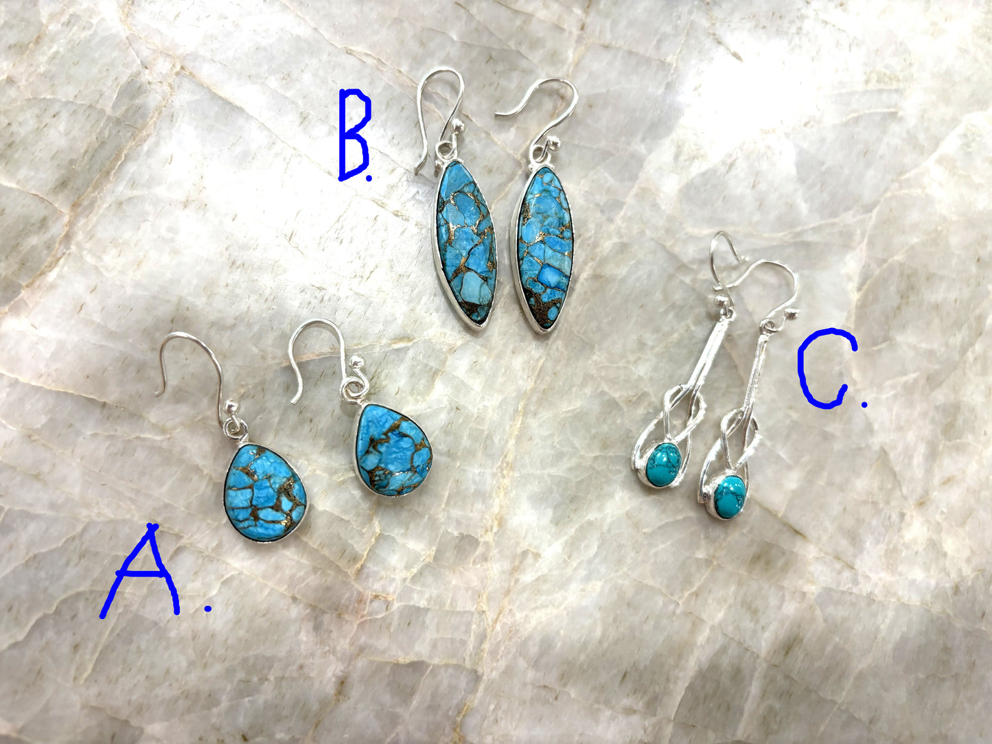 Turquoise and Sterling Earrings