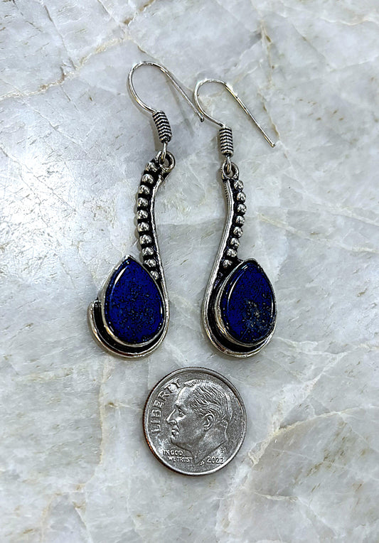 Lapis Lazuli and Sterling earrings