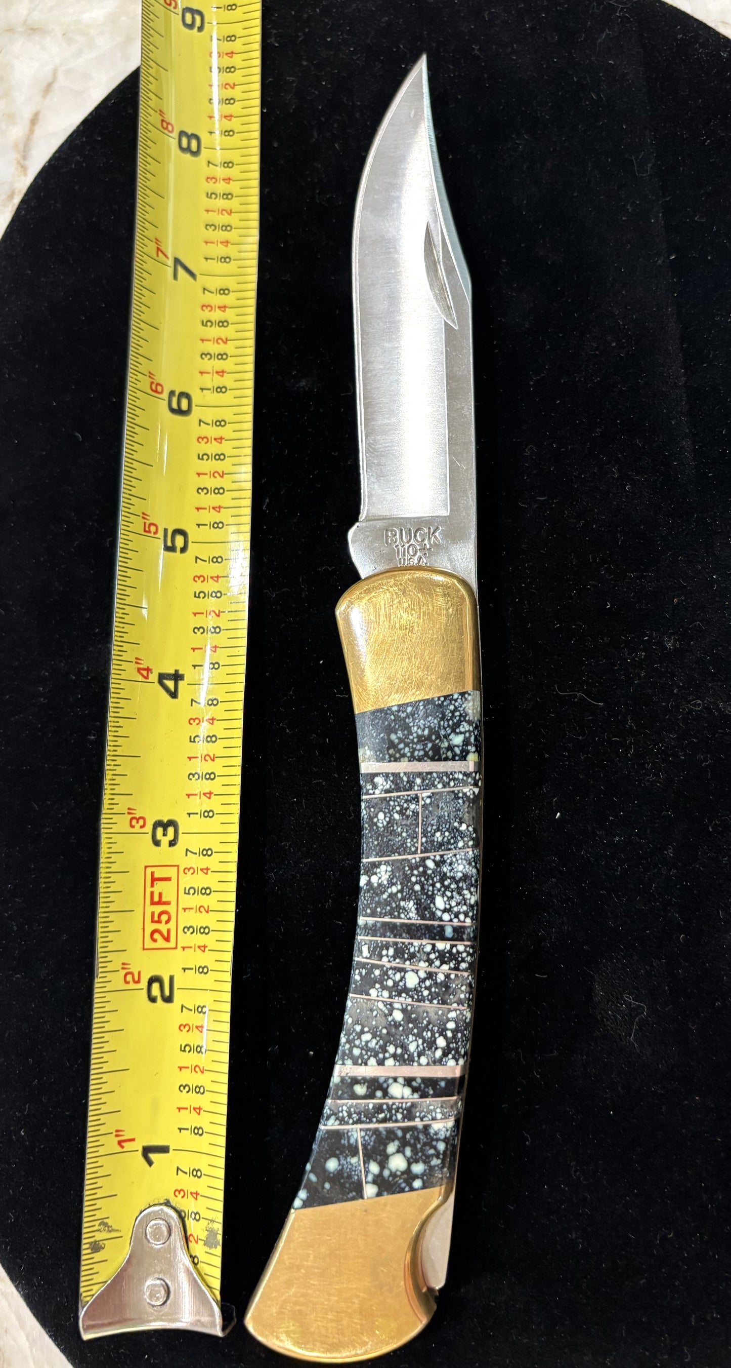Classic folding knifes with Hand Made Turquoise scales.