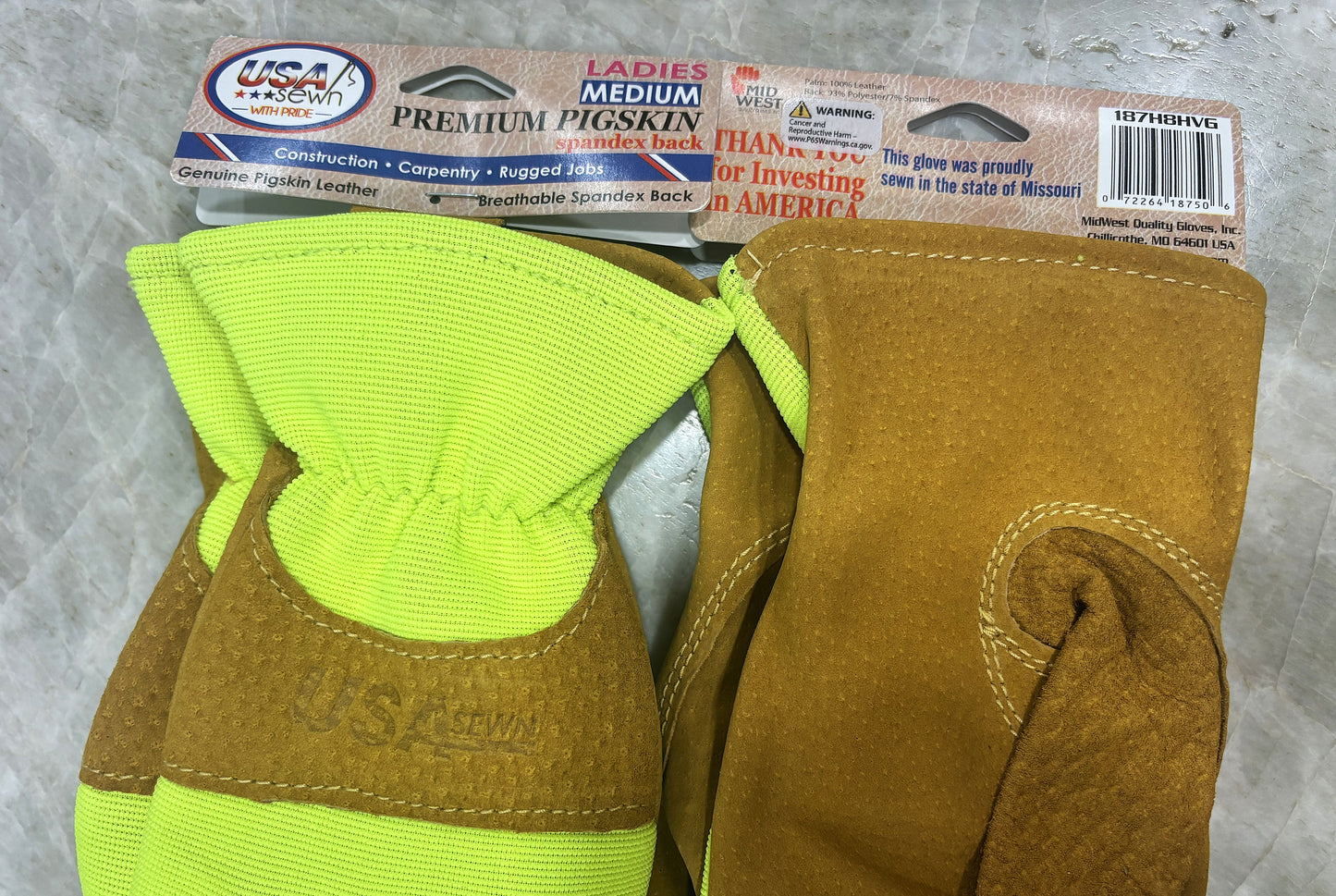 Midwest Glove - LADIES!!!  Ladies sized Midweight Pigskin faced work glove