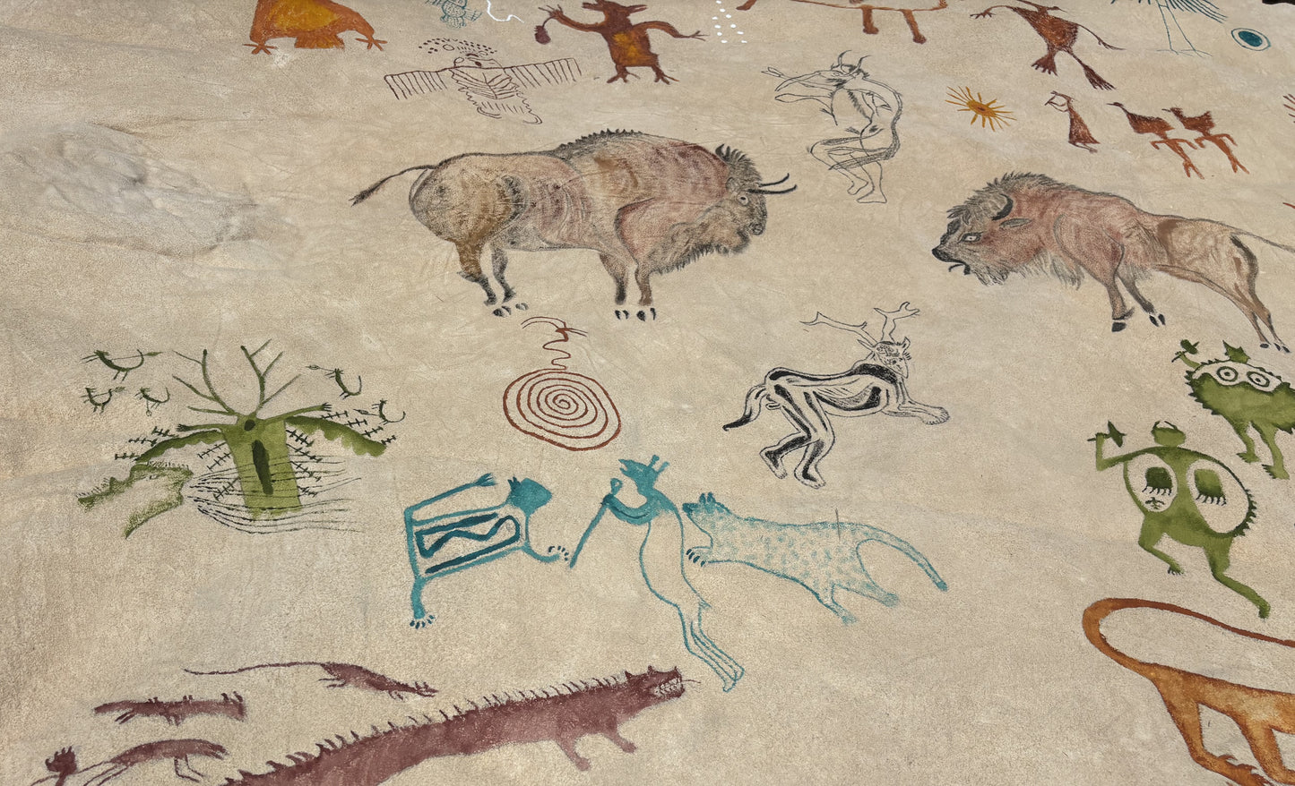 Charles Sinclair - June 2026 - Hand Painted bison robe