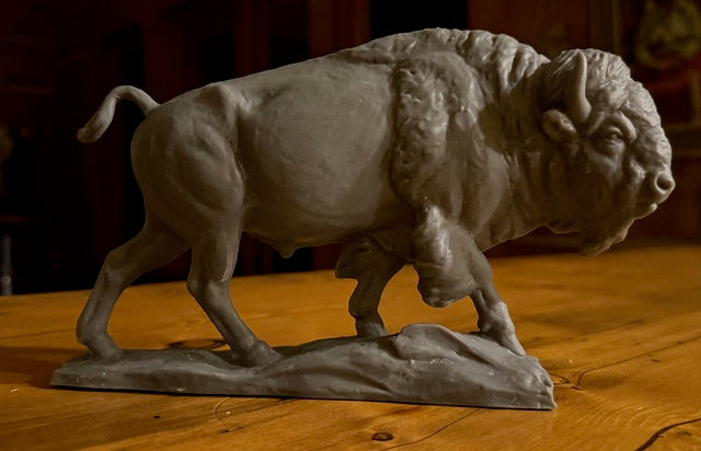 "Old Sykes" - bronze in three sizes by Veryl Goodnight