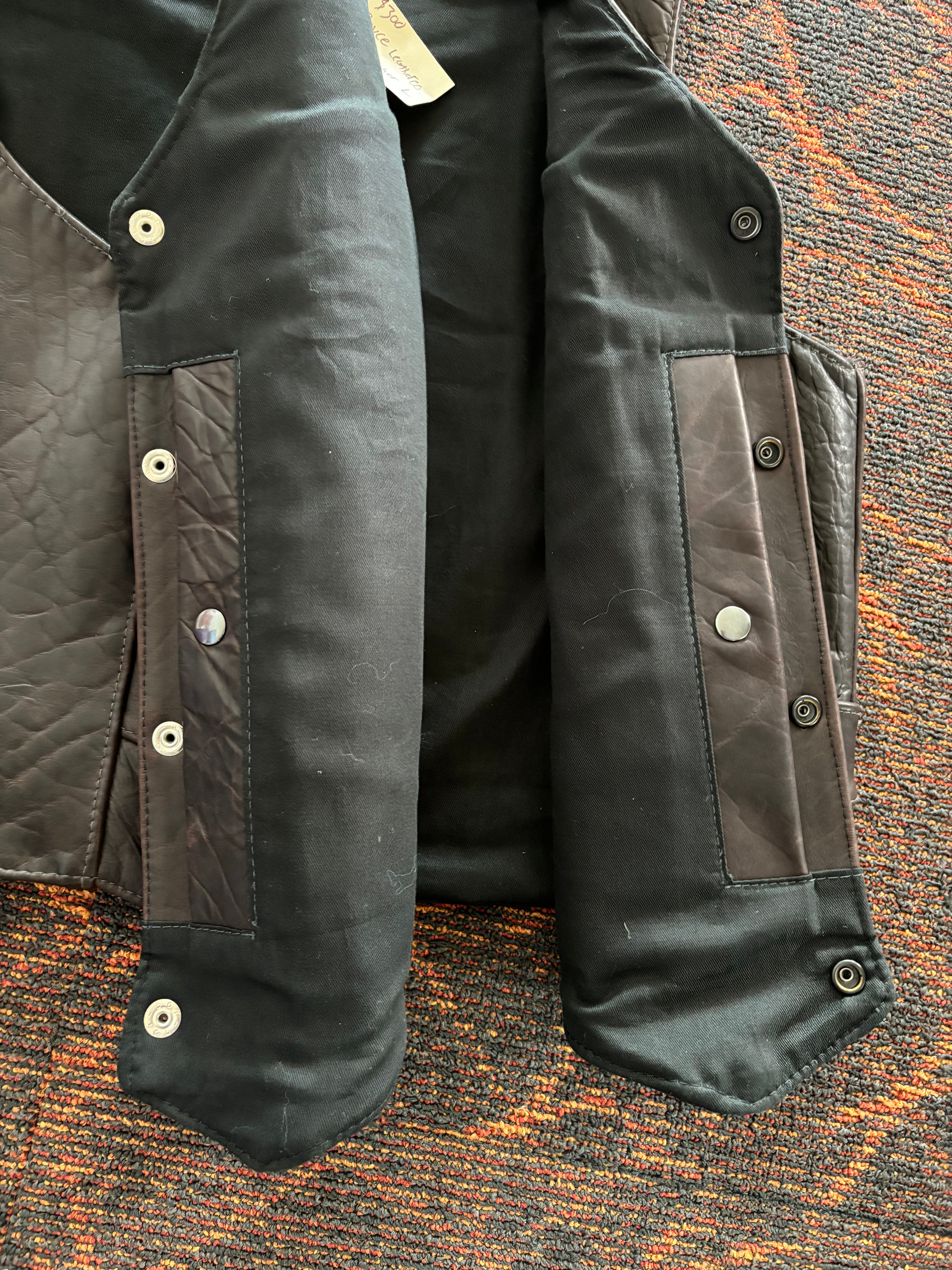 Bison Leather Vest - Heavyweight