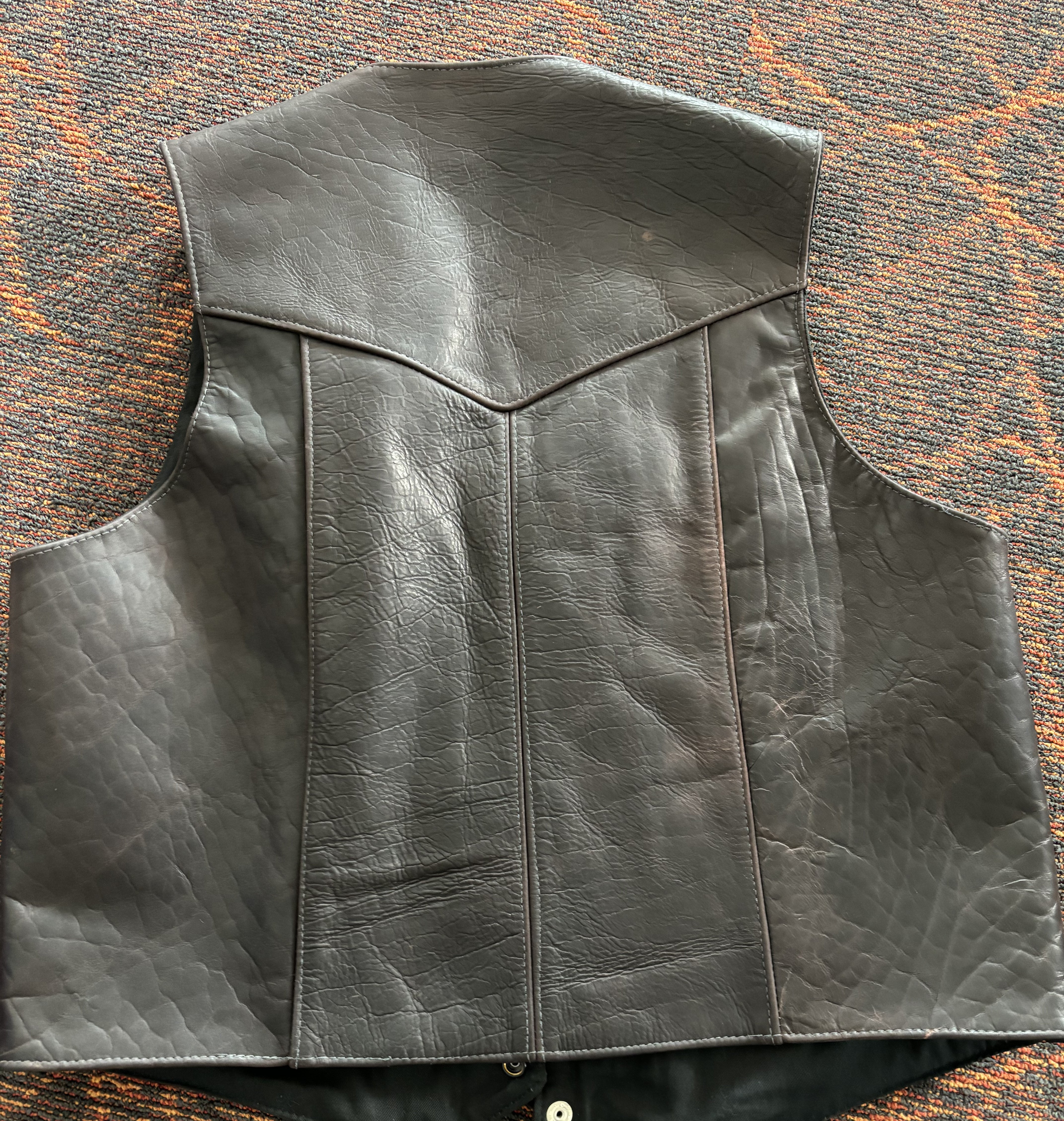 Bison Leather Vest - Heavyweight