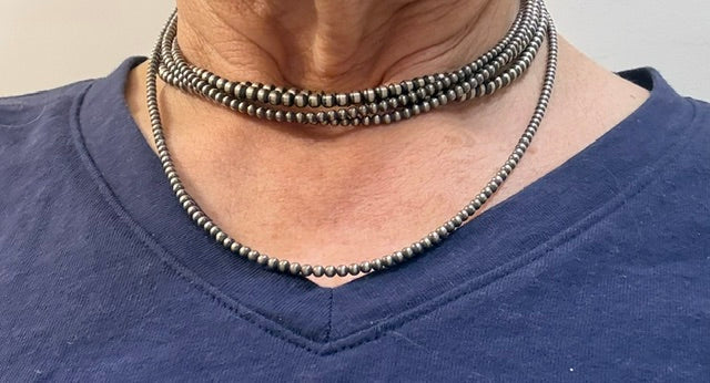 WHOLESALE LOT #38 - Navajo Pearl Collection - 3 mm and 4 mm bead necklaces and earrings