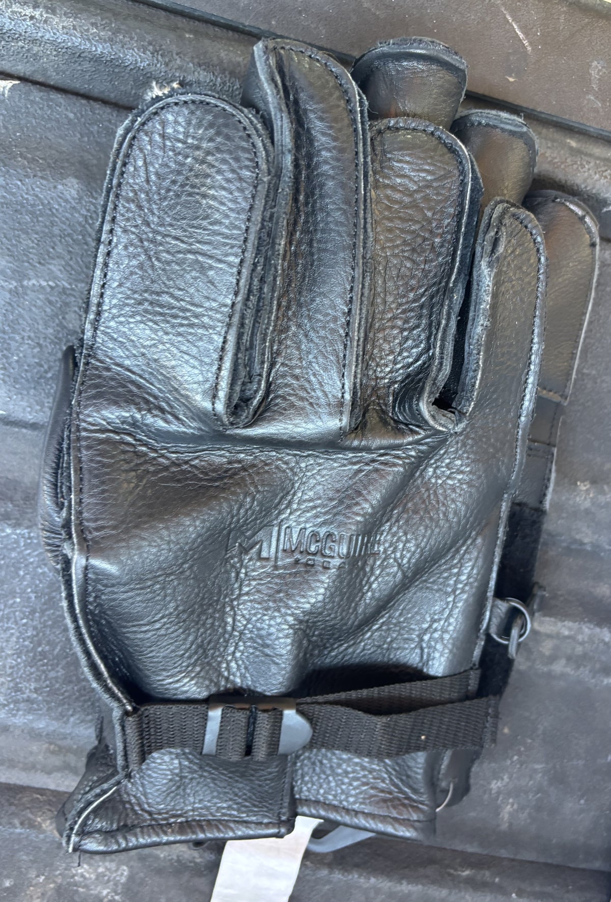 WHOLESALE LOT #1 - 6 pair of Leather Military Style  "Over Glove"