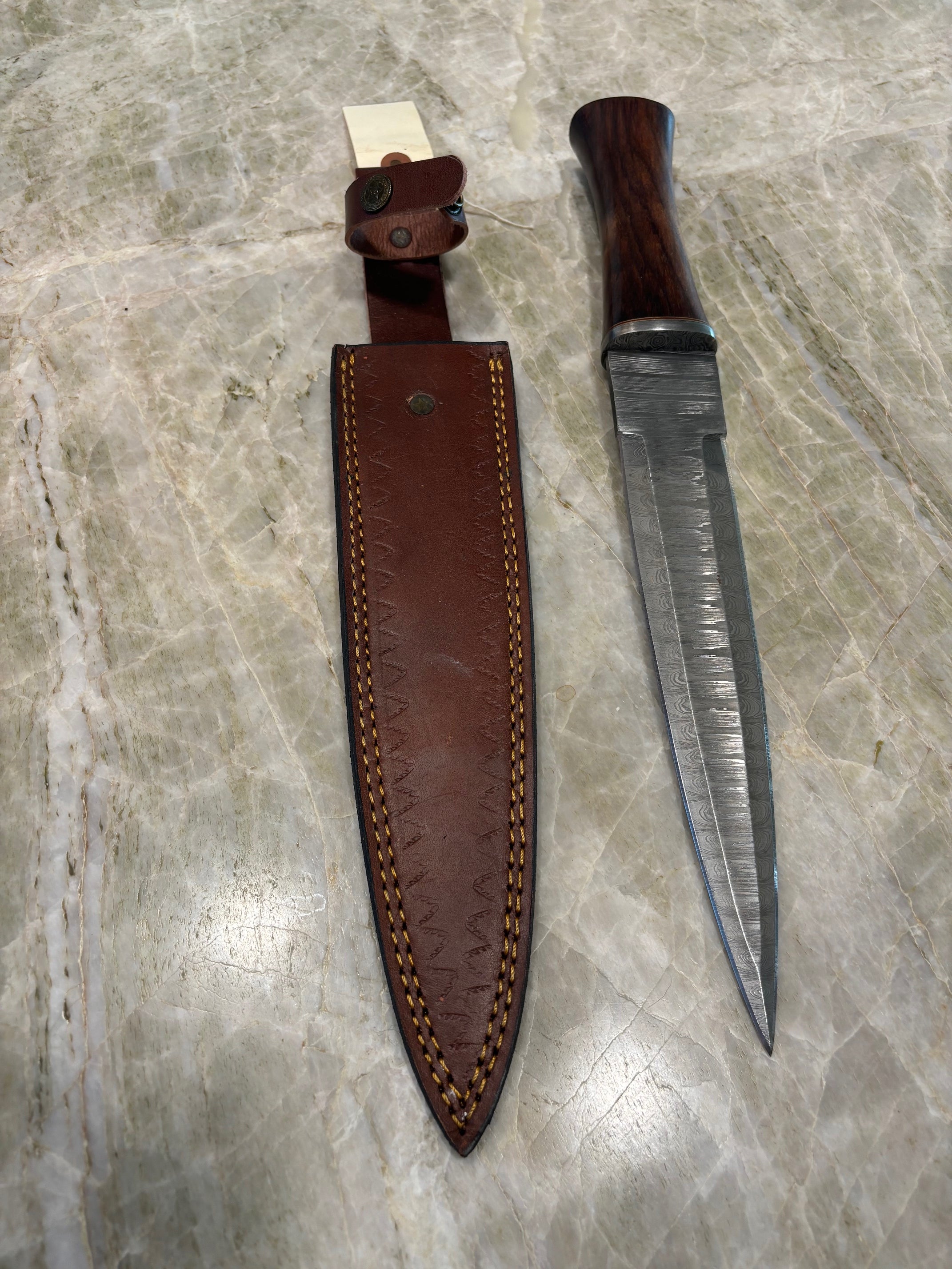 Damascus Steel Dagger - appx 11" long