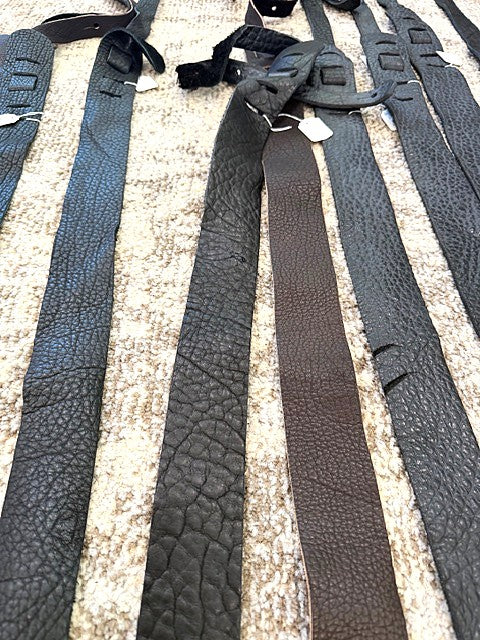 WHOLESALE LOT #12 -  Bison Leather Guitar Straps