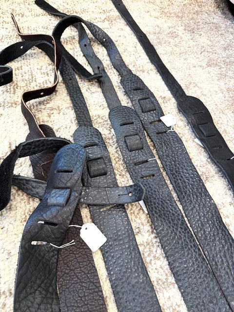 WHOLESALE LOT #12 -  Bison Leather Guitar Straps