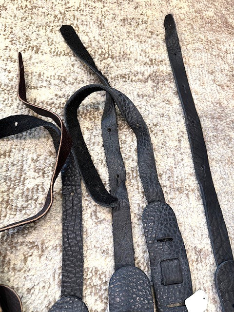 WHOLESALE LOT #12 -  Bison Leather Guitar Straps