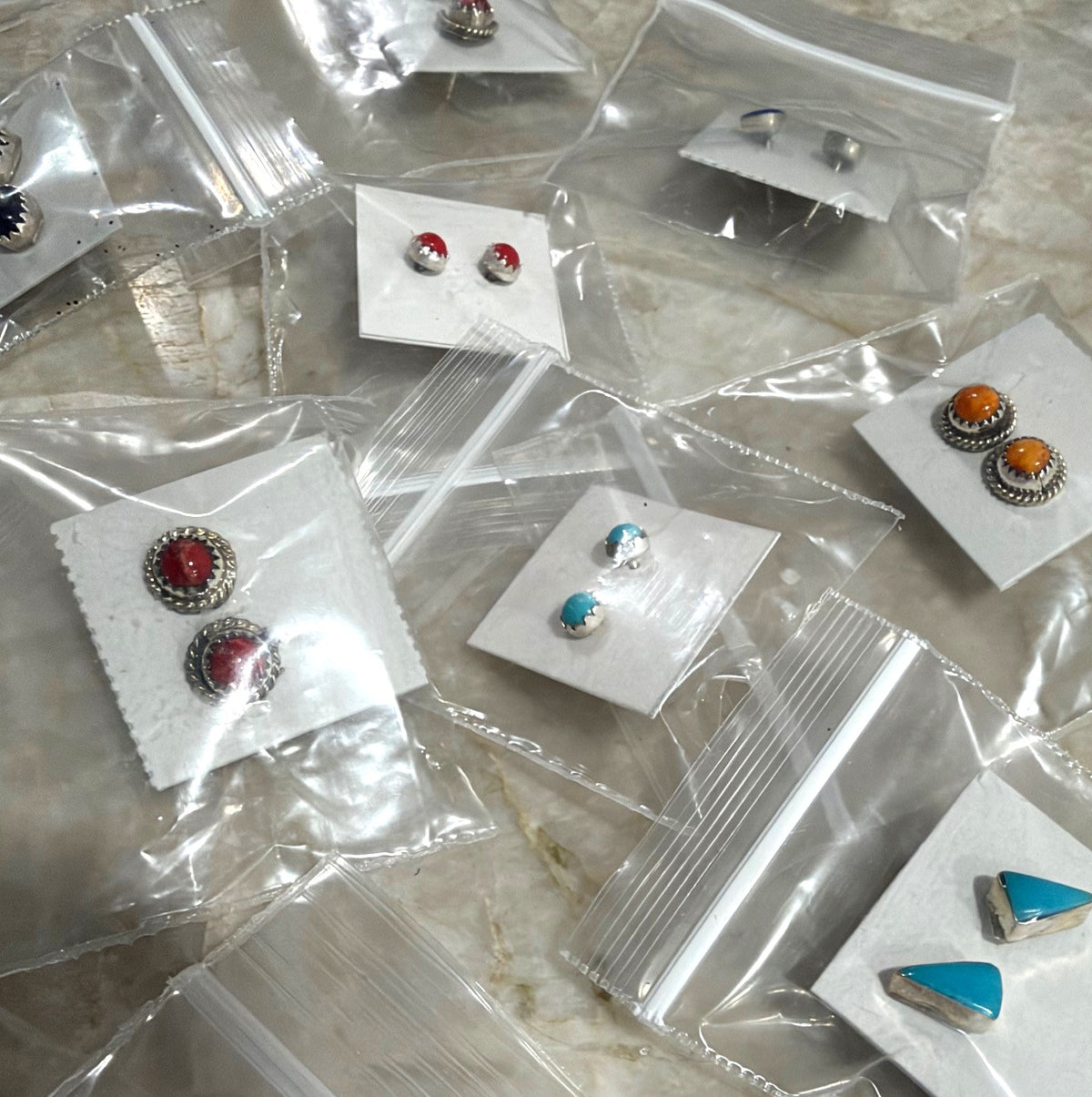 WHOLESALE LOT #33 - Silver Pearl Ranch - Tiny Delicate Showy "Real" stud earrings (Copy)