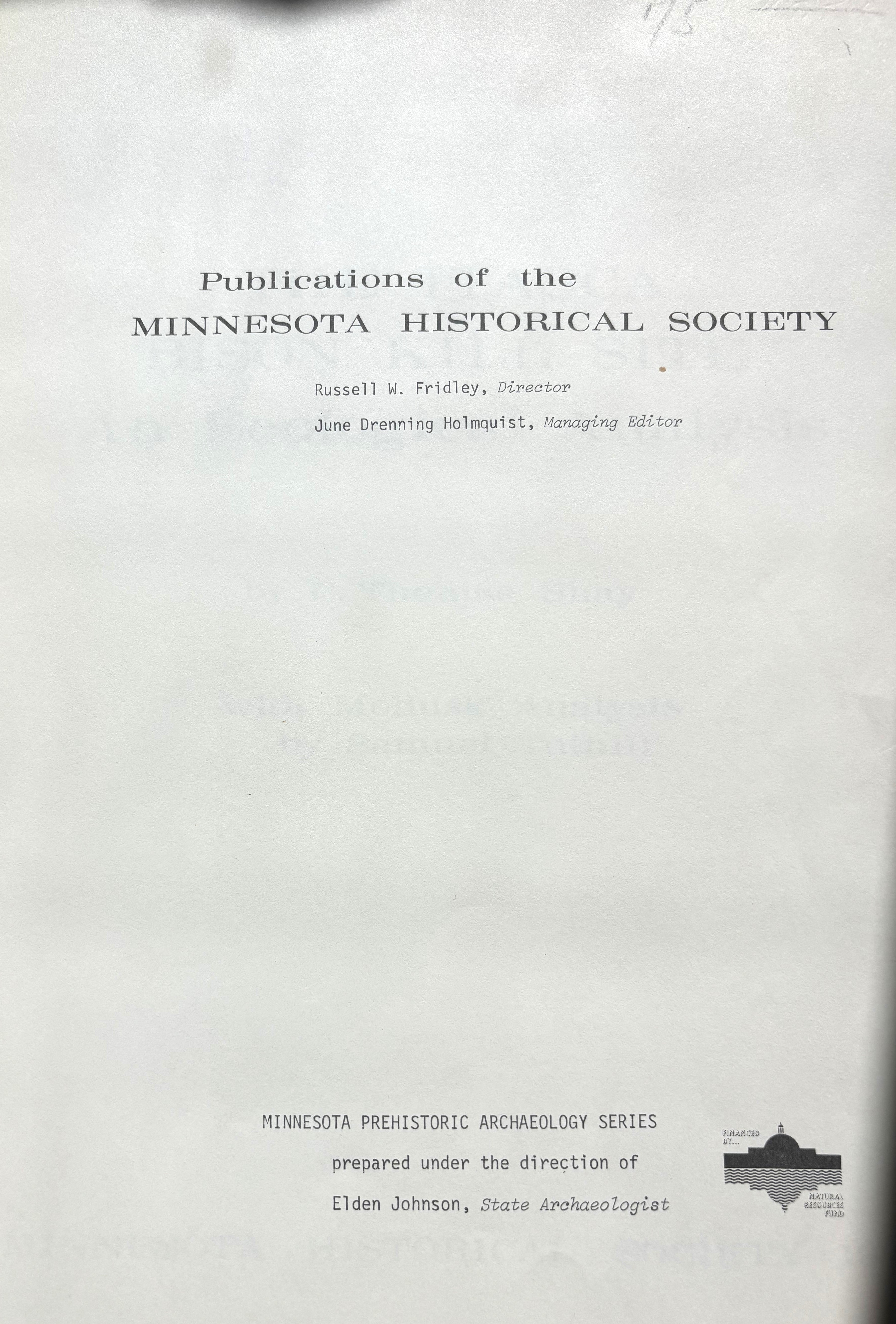 BOOKS - "The Itasca Bison Kill Site - An Ecological Analysis"