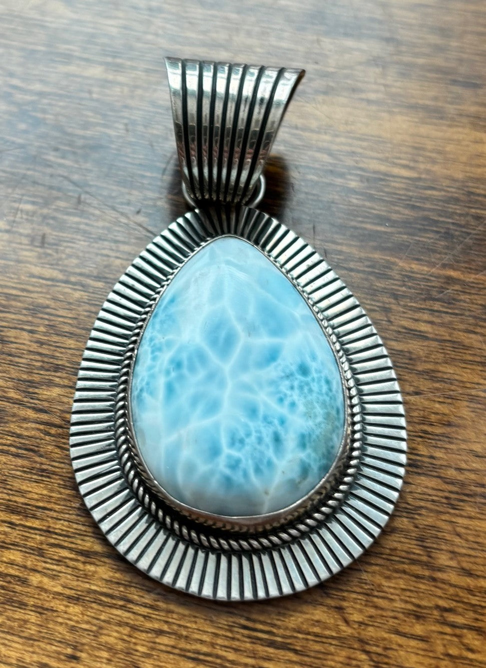 Silver Pearl Ranch - Larimar - Showpiece Pendant