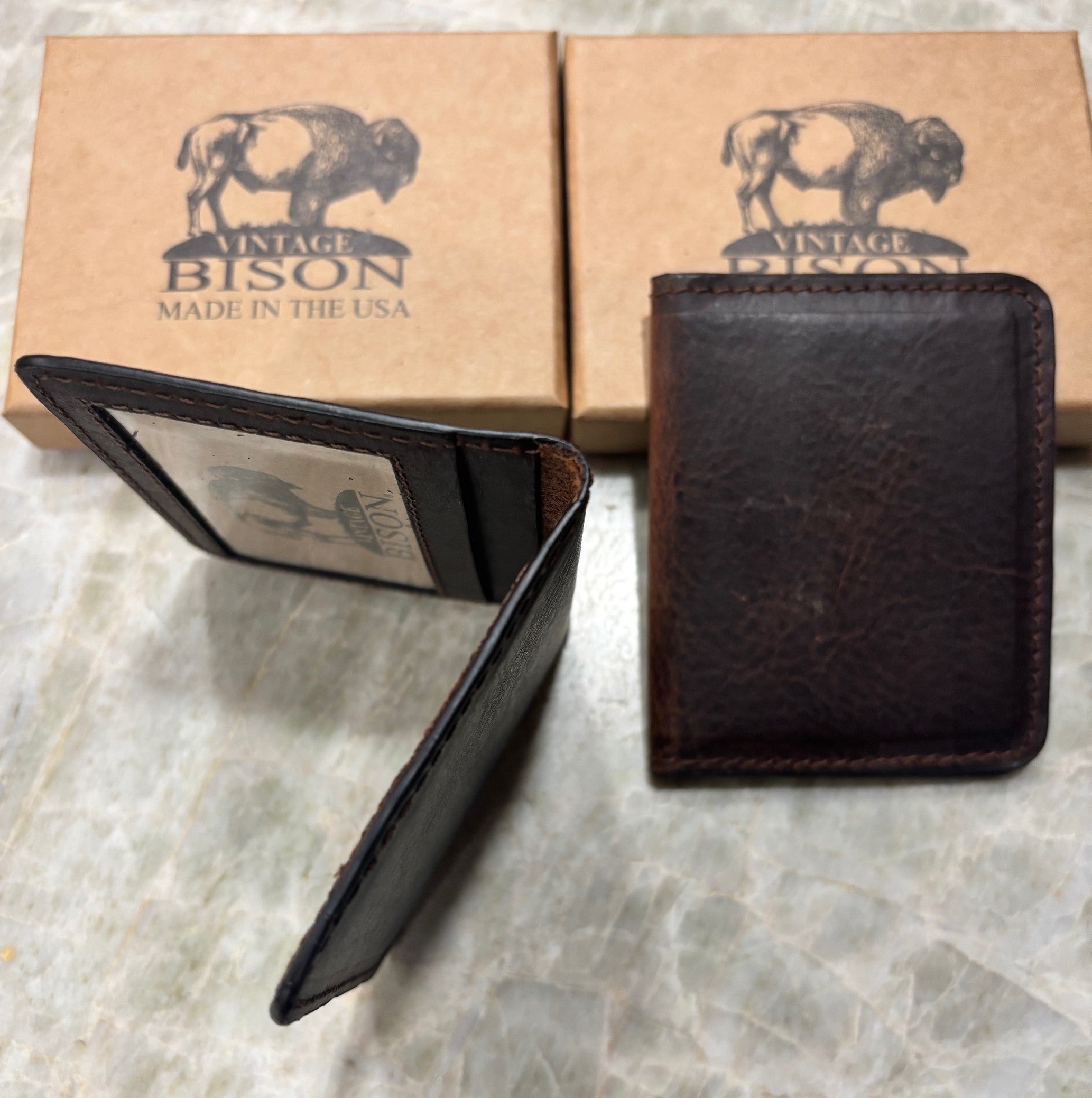 Vintage Bison - Shawnee Bison Leather Credit Card holder