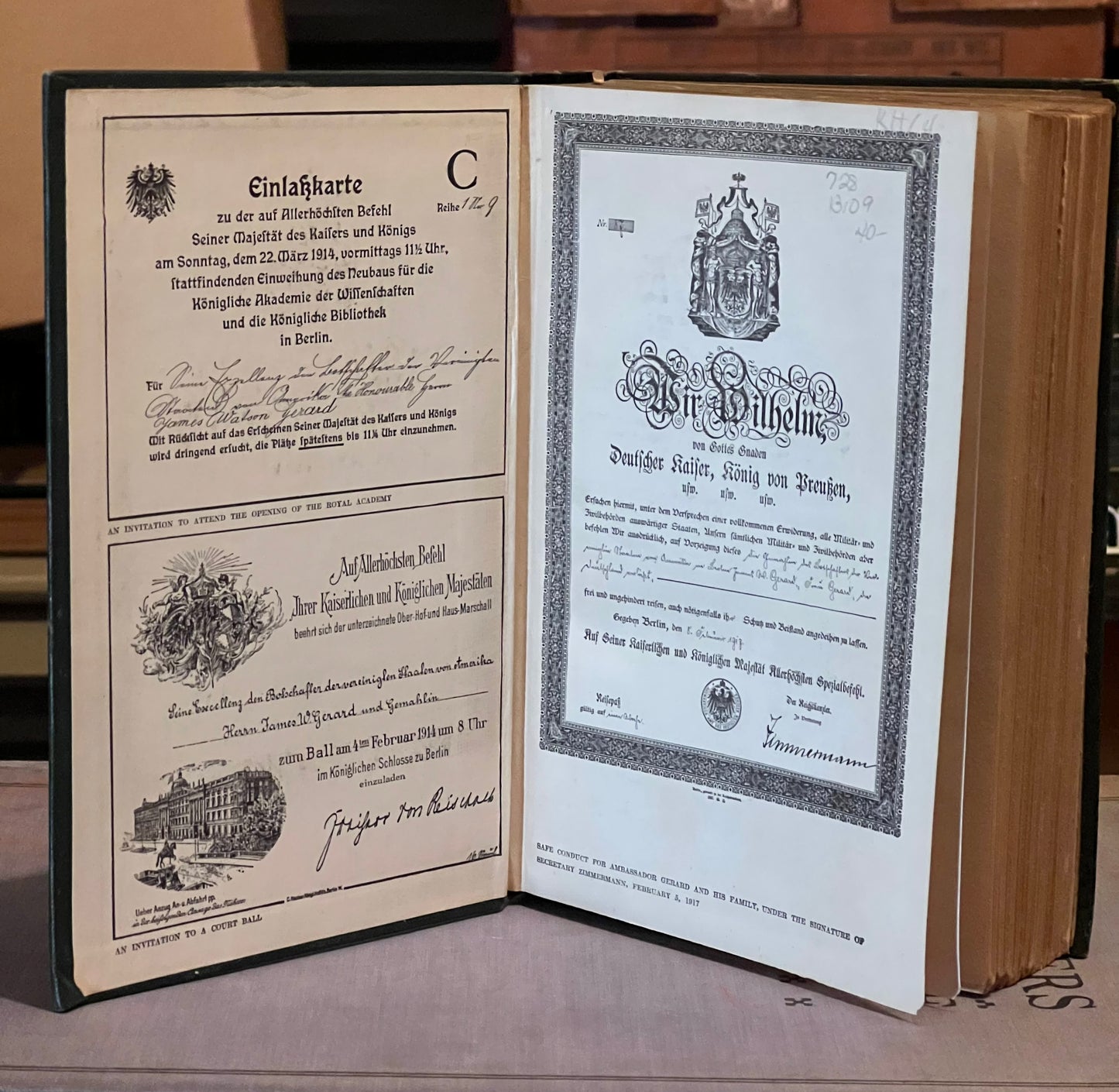 BOOKS - MY FOUR YEARS IN GERMANY, by James W. Gerard - 1917