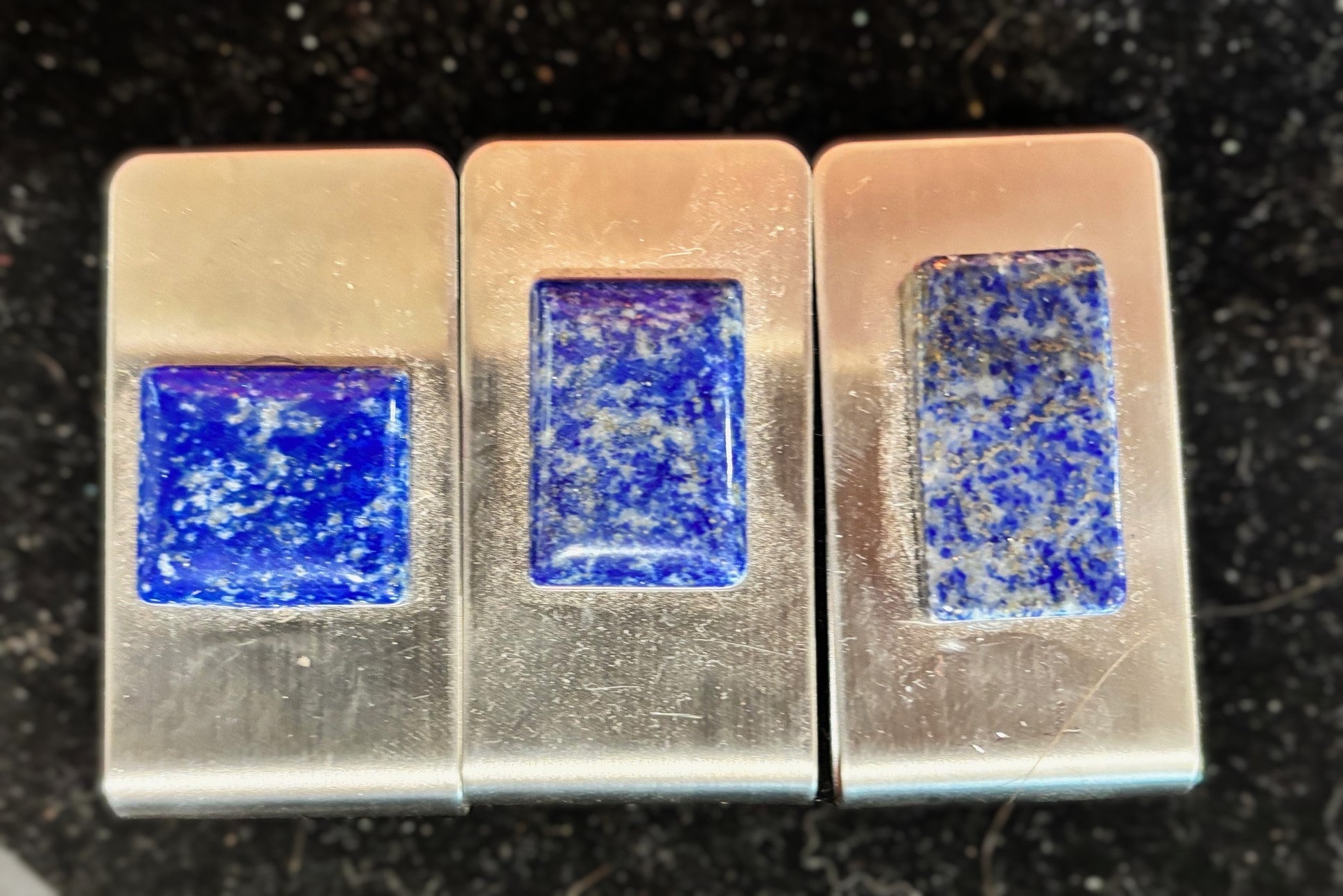 Stainless Steel Money Clips ... with gemstones