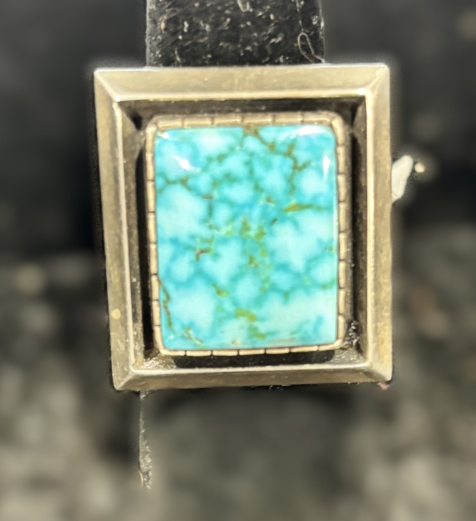 Men's - size 9 Ring.  Superb Kingman Turquoise