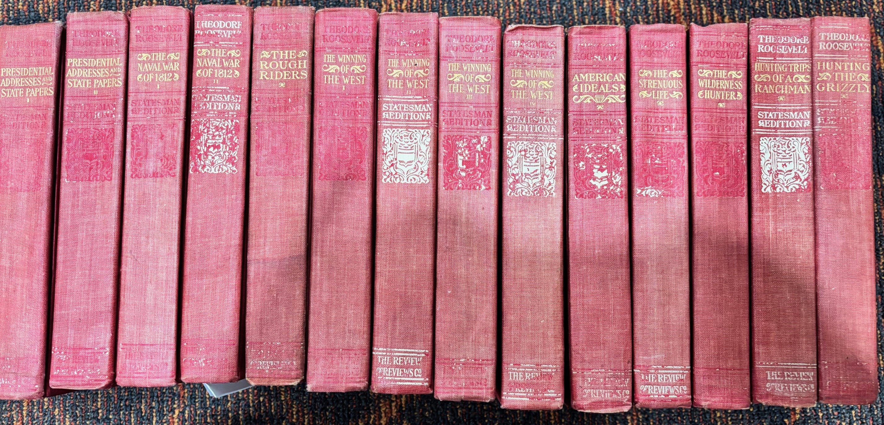 BOOKS - The Works of Theodore Roosevelt in 14 volumes - 1910 printing; Statesman Edition