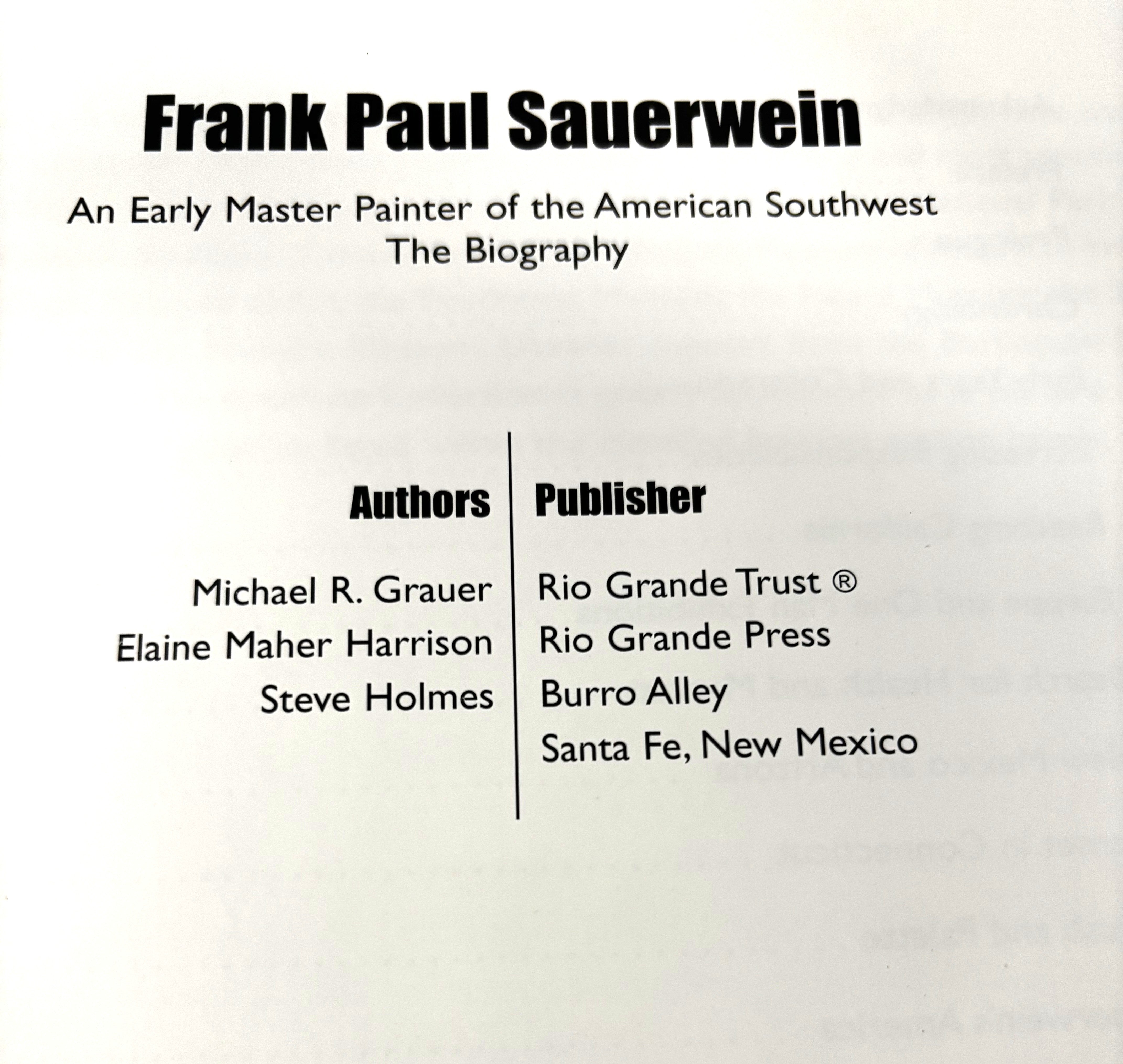 BOOKS - "Frank Paul Sauerwein"