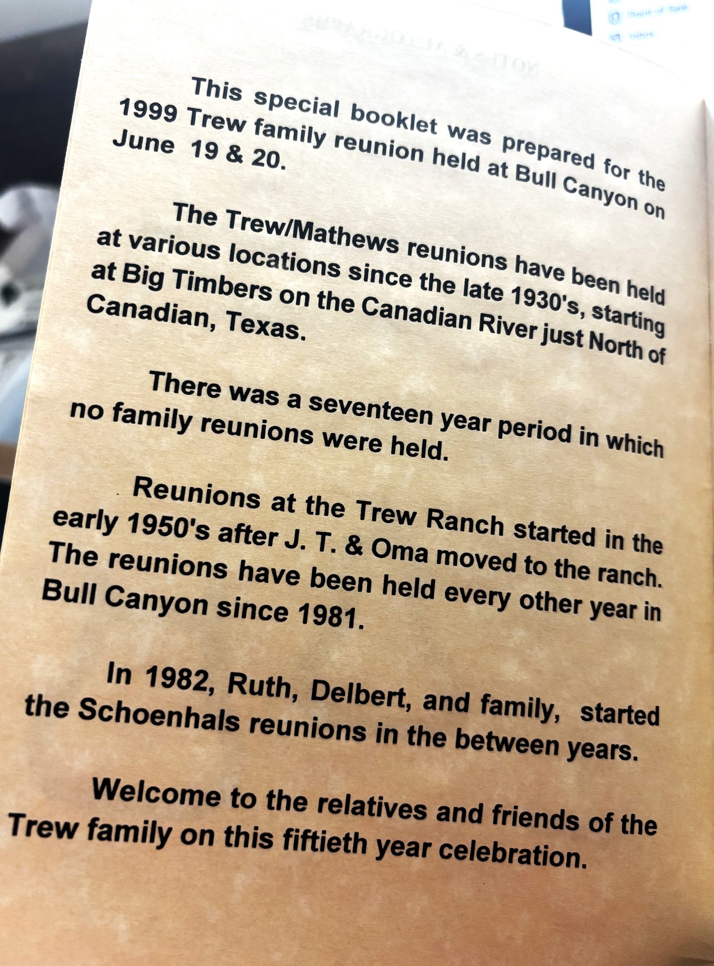 BOOKS - "History of the Trew Ranch" - Delbert Trew