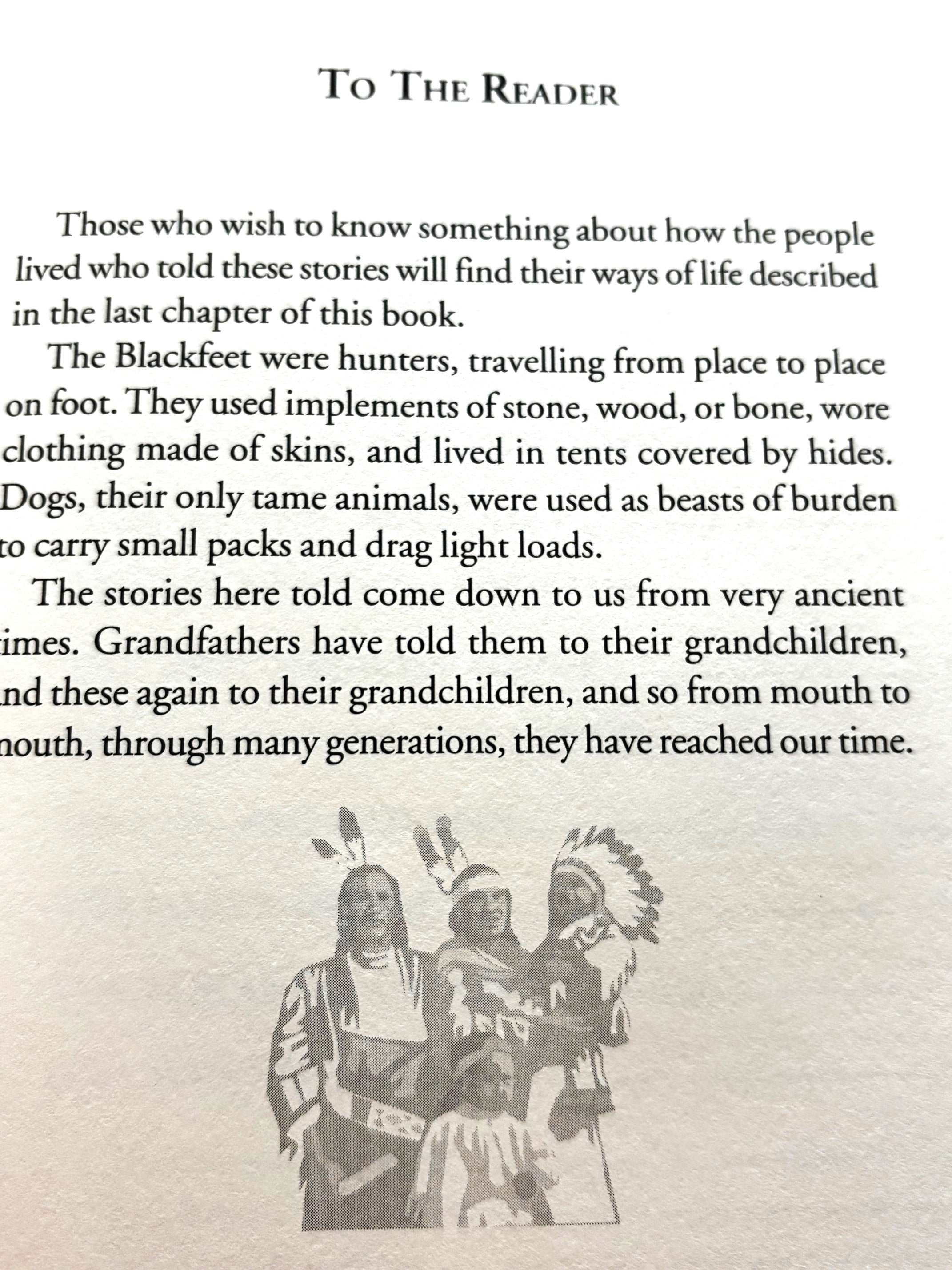 BOOKS - "Blackfeet Indian Stories" re-told by George Bird Grinnell