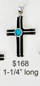SPR - Sterling Silver and Turquoise Crosses and Earrings