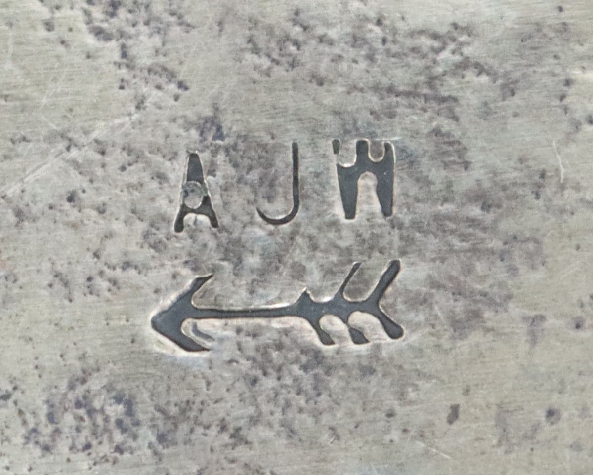 Vintage - Heavy Sterling Silver and Turquoise Needlepoint Bolo Tie