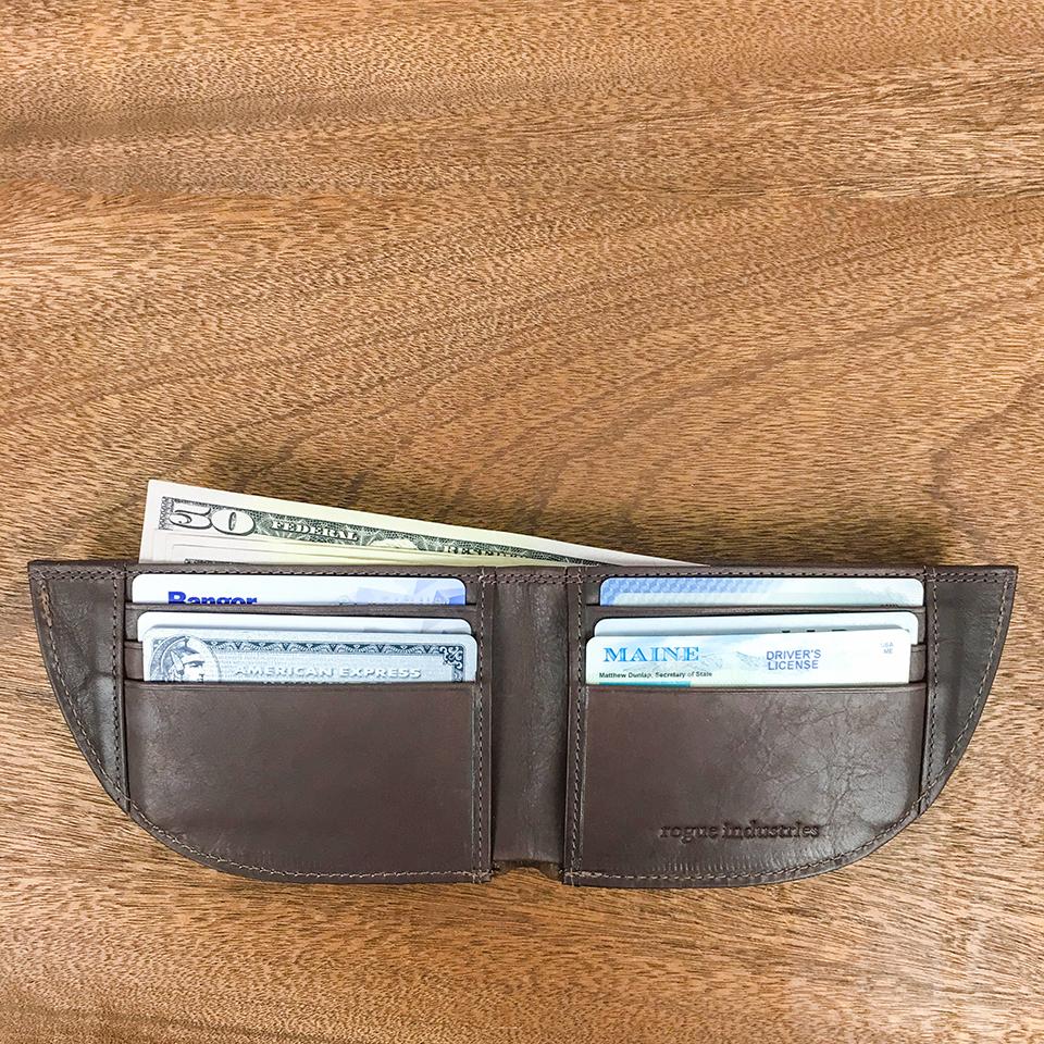 The "New" Rogue "Nantucket" bison leather - Front Pocket Wallet