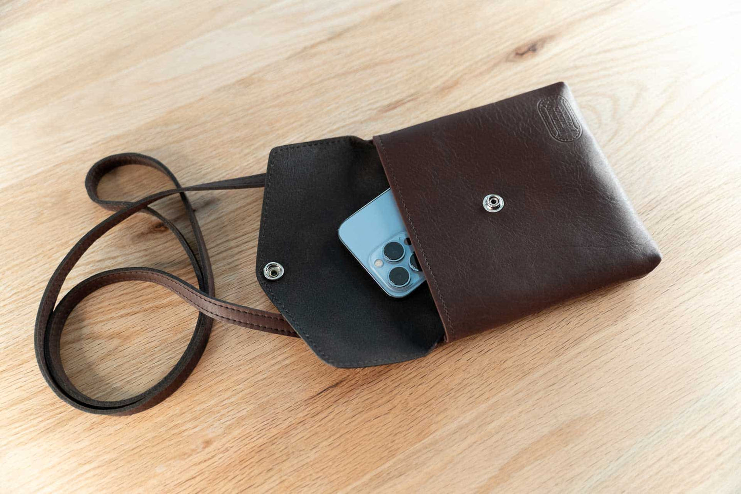 Buffalo Billfold Company - The Small Bag - bison leather cell phone and a bit more purse