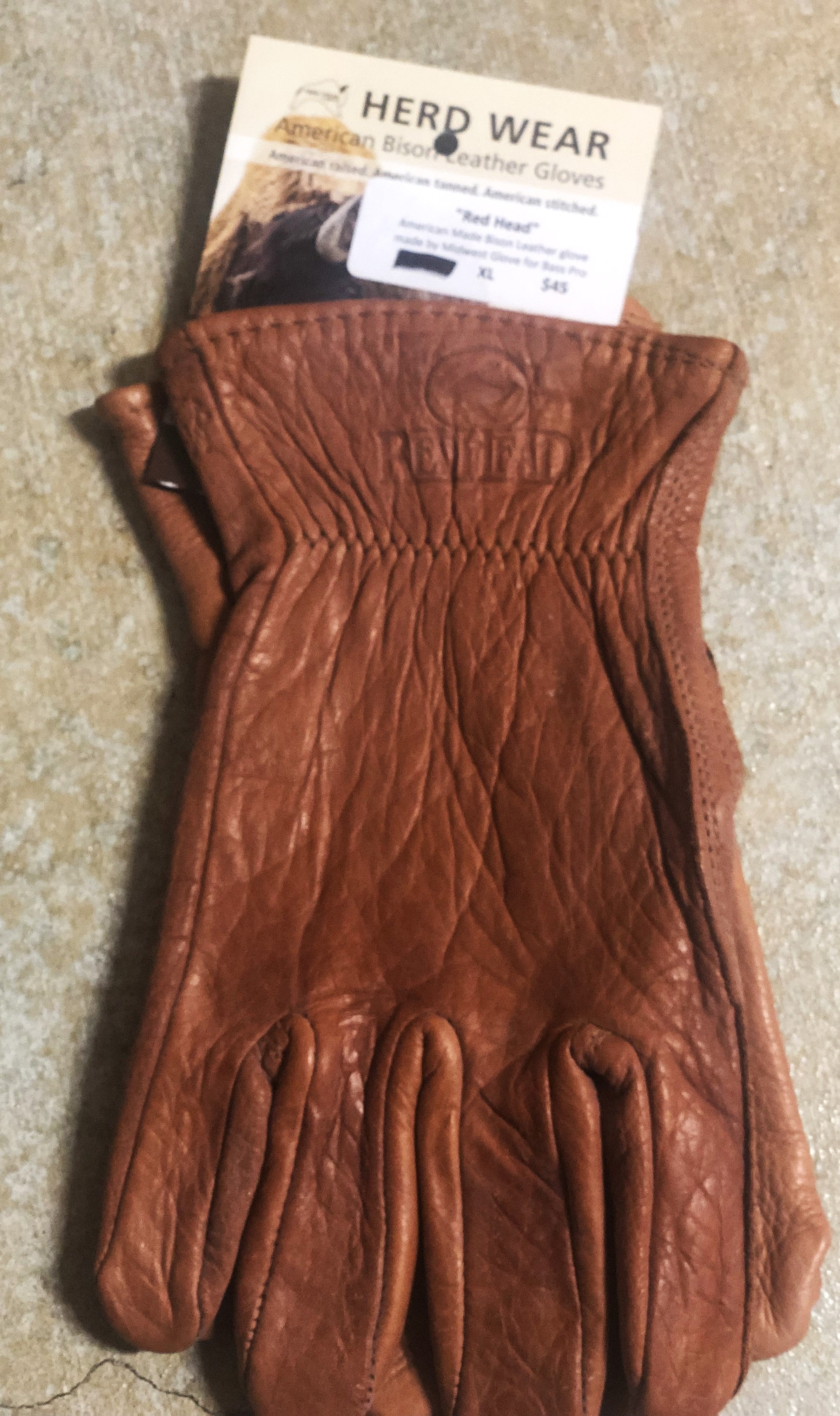 Leather Can Koozie , Rugged Bison