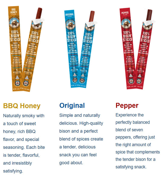 UTE Tribe -  Bison Meat Sticks