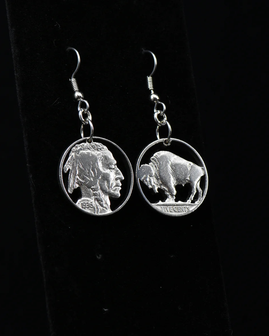 R & R Legacy Studio (New Hampshire)- Genuine Buffalo Nickel - Cut Coin Jewelry