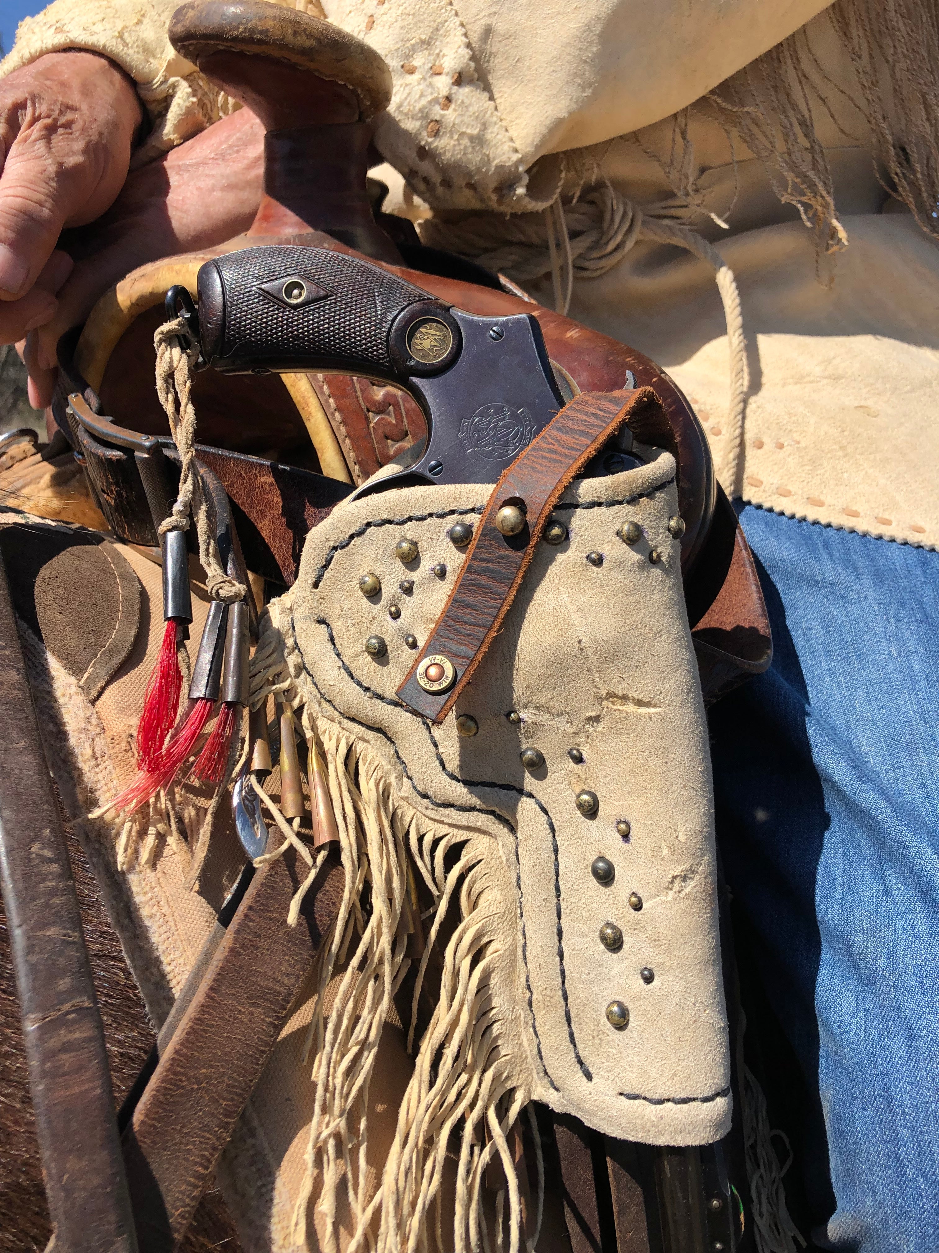 100 year old Smith & Wesson full rig - chambered 32-20 Win ... with a fantastic story!
