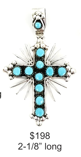 SPR - Sterling Silver and Turquoise Crosses and Earrings
