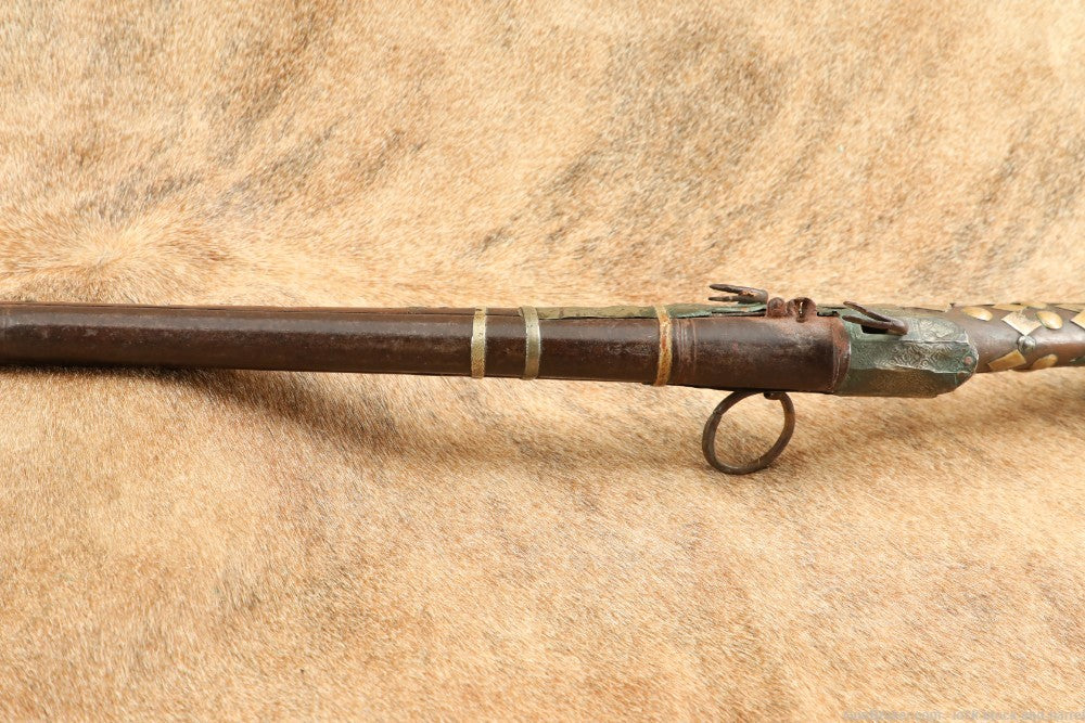 North African Matchlock Jezail Camel Gun -  .65 Cal Smoothbore with 40.5” barrel