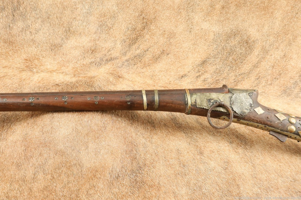 North African Matchlock Jezail Camel Gun -  .65 Cal Smoothbore with 40.5” barrel