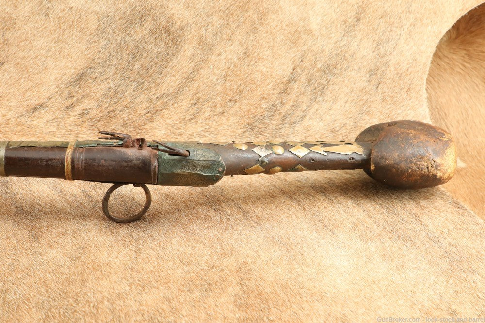 North African Matchlock Jezail Camel Gun -  .65 Cal Smoothbore with 40.5” barrel