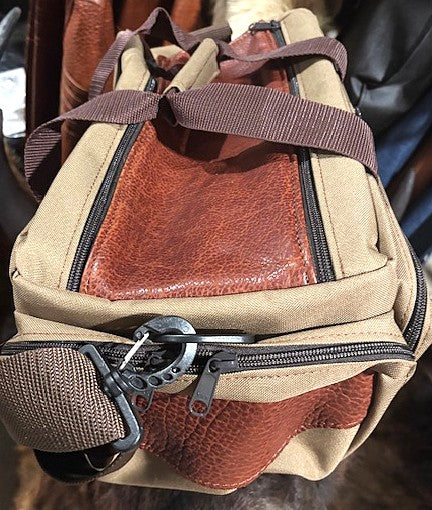 Bison Leather and Canvas Range Bag