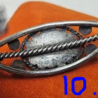 Sterling Silver and Petrified Wood bracelets - 1940's Native Made