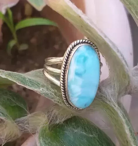 Larimar and .925 Sterling Silver rings