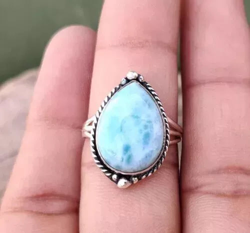 Larimar and .925 Sterling Silver rings