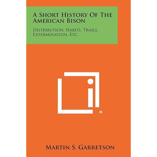 BOOKS - A History Of The American Bison